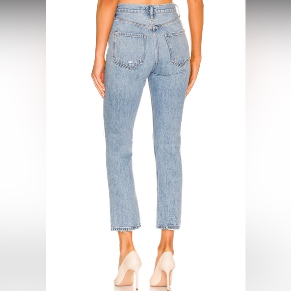 Agolde Riley High Rise Straight Crop Jeans - Picture 2 of 9